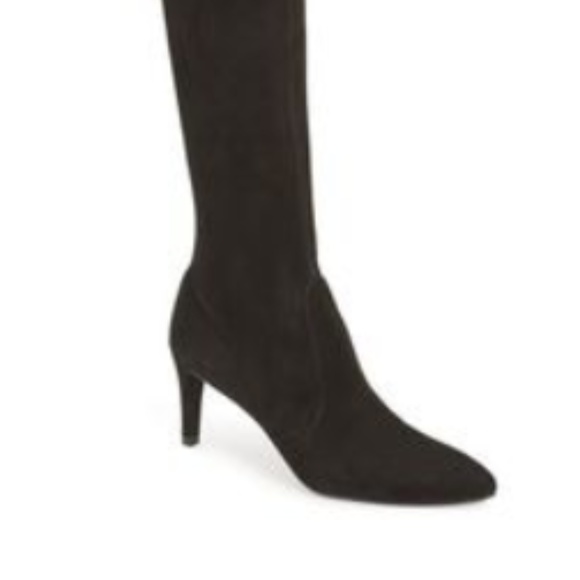 Stuart Weitzman Shoes - STUART WEITZMAN Jefe Stretch Suede Boots Suede